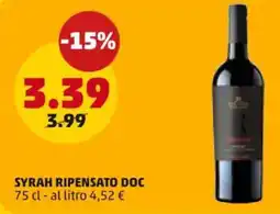 PENNY Syrah ripensato DOC offerta