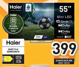 Unieuro Haier SMART TV 4K H55M80 SERIE M offerta