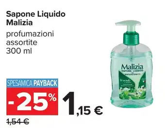Carrefour Sapone Liquido Malizia offerta