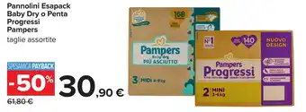 Pannolini Esapack Baby Dry o Penta Progressi Pampers