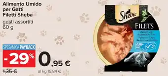 Carrefour Alimento Umido per Gatti Filetti Sheba offerta