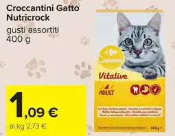 Carrefour Croccantini Gatto Nutricrock offerta