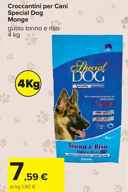 Carrefour Croccantini per Cani Special Dog Monge offerta
