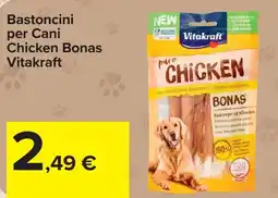 Carrefour Bastoncini per Cani Chicken Bonas Vitakraft offerta