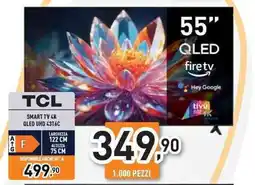 Unieuro TCL SMART TV 4K QLED UHD 43T6C offerta