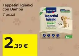 Carrefour Tappetini Igienici con Bambù offerta