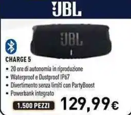 Unieuro JBL Charge 5 offerta