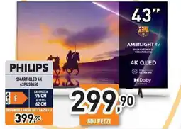 Unieuro PHILIPS SMART QLED 4K 43PUS8450 offerta
