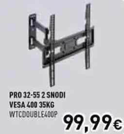 Unieuro ioplee PRO 32-55 2 SNODI VESA 400 35KG WTCDOUBLE400P offerta