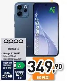 Unieuro oppo REN015 F 5G offerta
