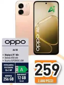 Unieuro oppo A65G offerta