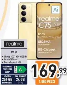 Unieuro realme C75 5G offerta