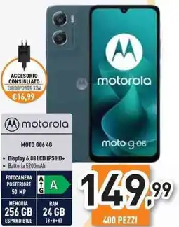 Unieuro motorola MOTO G06 4G offerta