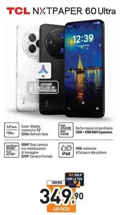 Unieuro TCL NXTPAPER 60 Ultra offerta