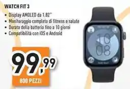 Unieuro Huawei watch fit 3 offerta