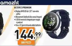 Unieuro Amazfit active 3 premium offerta