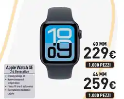 Unieuro Apple Watch SE 3rd Generation 40 MM offerta