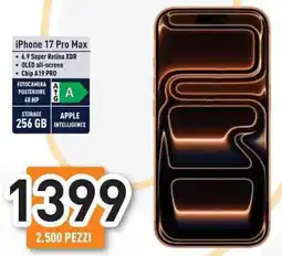 Unieuro iPhone 17 Pro Max offerta