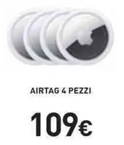 Unieuro Airtag 4 pezzi offerta