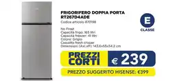 Esselunga HISENSE FRIGORIFERO DOPPIA PORTA RT267D4ADE offerta