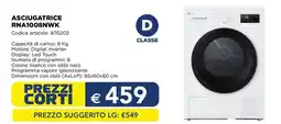 Esselunga LG ASCIUGATRICE RNA1008NWK offerta