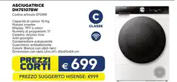 Esselunga HISENSE ASCIUGATRICE DH7S107BW offerta