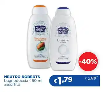 Acqua & Sapone NEUTRO ROBERTS bagnodoccia offerta