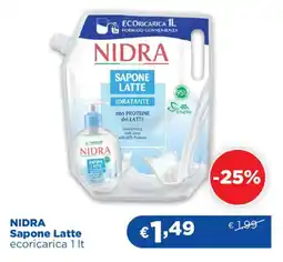 Acqua & Sapone NIDRA Sapone Latte ecoricarica offerta