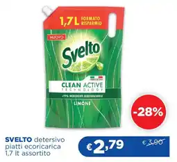 Acqua & Sapone SVELTO detersivo piatti ecoricarica offerta