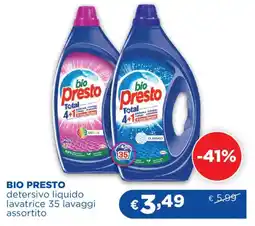Acqua & Sapone BIO PRESTO detersivo liquido lavatrice offerta