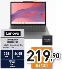 Unieuro Lenovo CHROMEBOOK (83SX002EIX) offerta