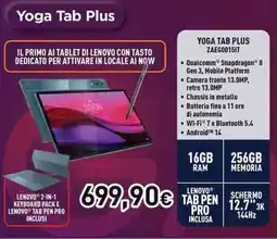 Unieuro YOGA TAB PLUS ZAEG0015IT offerta