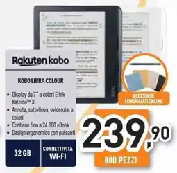 Unieuro Rakuten kobo libra colour offerta