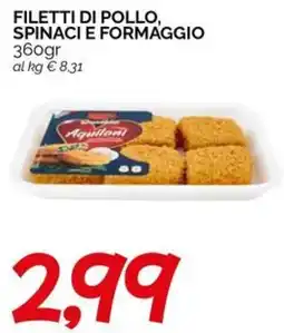 Hardis Filetti di pollo, spinaci e formaggio offerta