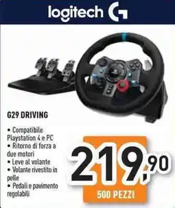Unieuro logitech G G29 Driving offerta