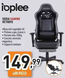 Unieuro ioplee Sedia gaming HC7009X offerta