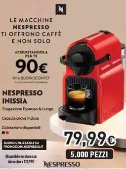Unieuro Le macchine nespresso offerta