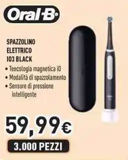 Unieuro Oral-B spazzolino elettrico 103 black offerta