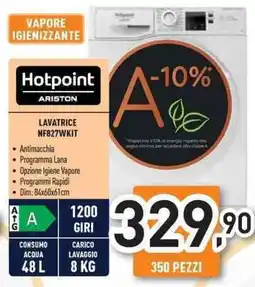 Unieuro Hotpoint ARISTON LAVATRICE NF827WKIT offerta