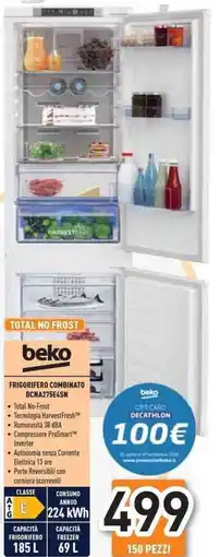 Unieuro beko FRIGORIFERO COMBINATO BCNA275E4SN offerta