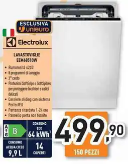 Unieuro Electrolux LAVASTOVIGLIE EEM68510W offerta