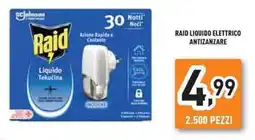 Unieuro Raid liquido elettrico antizanzare offerta