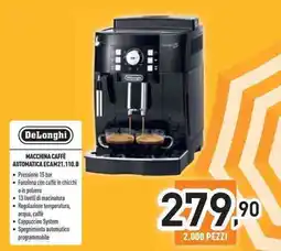 Unieuro Delonghi macchina caffè automatica ECAM21.110.B offerta