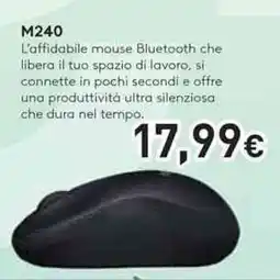Unieuro logitech M240 L'affidabile mouse offerta