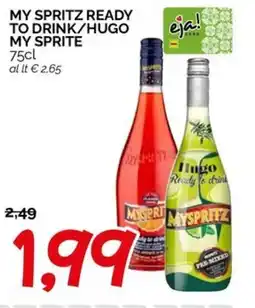 Hardis My spritz ready to drink/hugo my sprite offerta