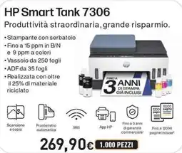 Unieuro HP Smart Tank 7306 offerta