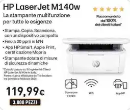 Unieuro HP LaserJet M140w offerta