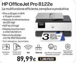 Unieuro HP OfficeJet Pro 8122e offerta