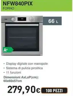 Unieuro IGNIS NFW840PIX FORNO offerta