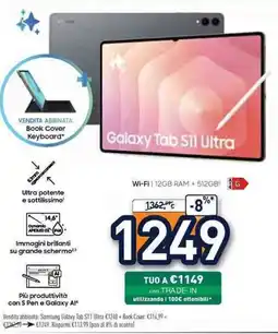 Unieuro Samsung Galaxy Tab S11 Ultra offerta